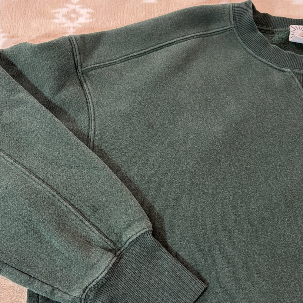 Aerie Offline Forest Green Crewneck Sweatshirt - Picture 8 of 9